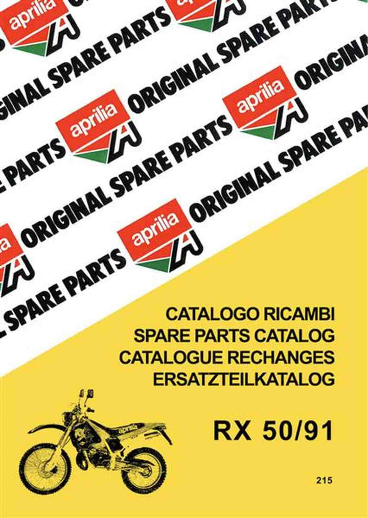 Aprilia RX50 Ersatzteilkatalog, Buchcover