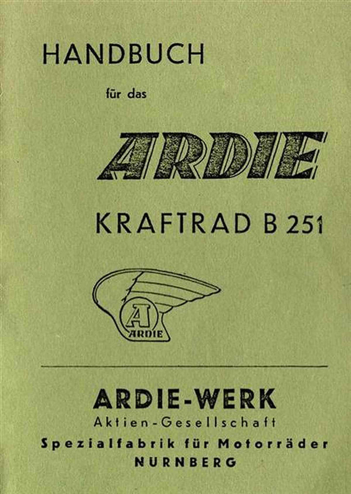 Ardie B251 Betriebsanleitung, Buchcover