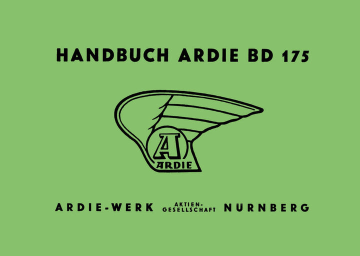 Ardie BD175 Betriebsanleitung, Buchcover
