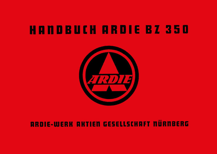 Ardie BZ350 Betriebsanleitung, Buchcover