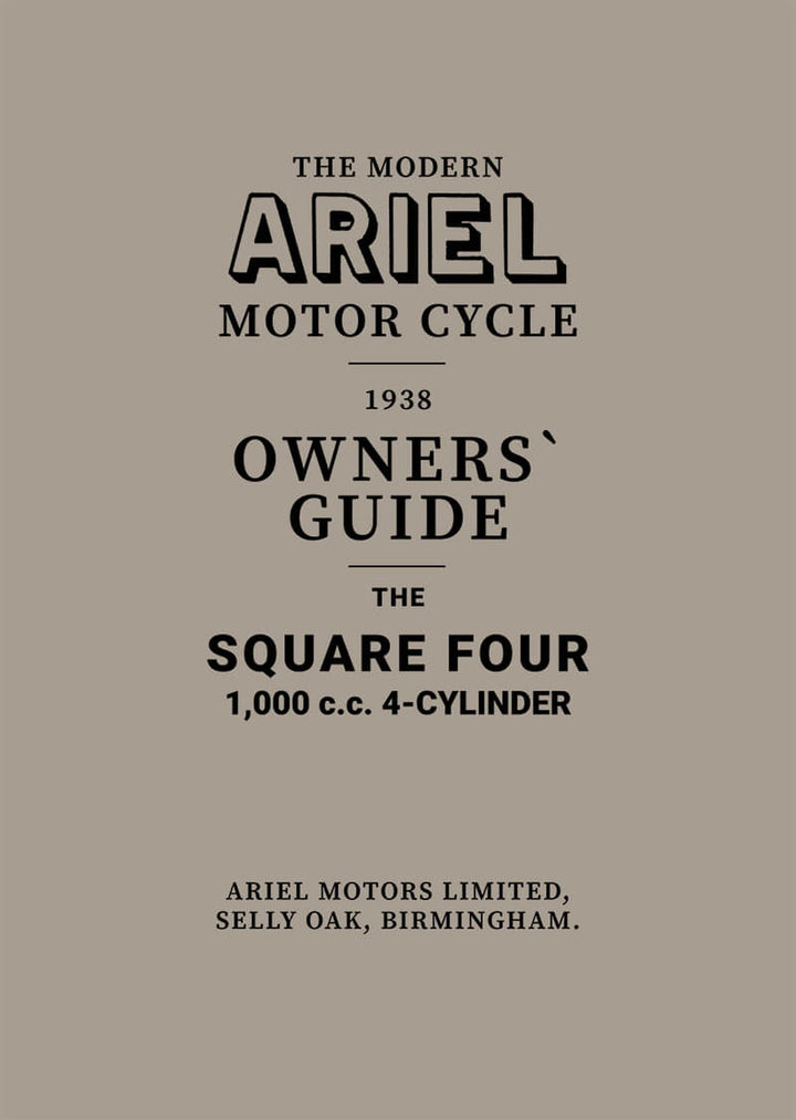 Ariel Motor Cycle Square Four Vierzylinder 1000 ccm Owner&