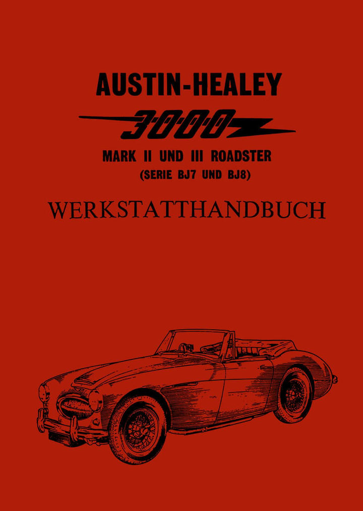 Austin-Healy 3000 MK II und MK III Werkstatthandbuch, Buchcover