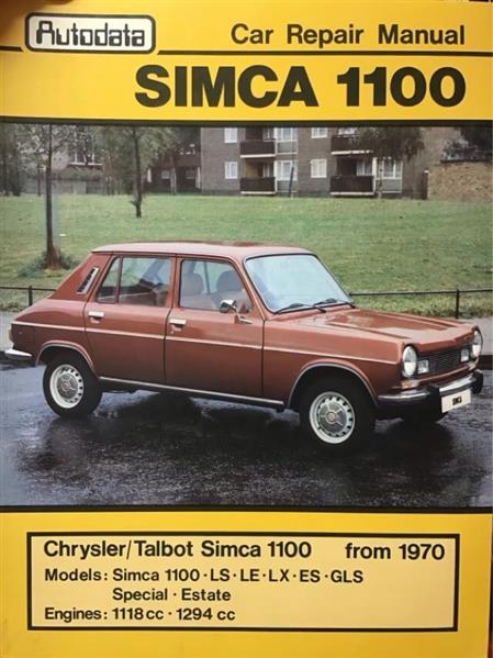 Autodata Chrysler\Talbot Simca 1100 from 1970 - Simca 1100 LS, LE, LX, ES, GLS, Special, Estate : Sichern Sie sich Ihr Buch zum Bestpreis! Sofort lieferbar oder als sicherer E-Book PDF Download.
