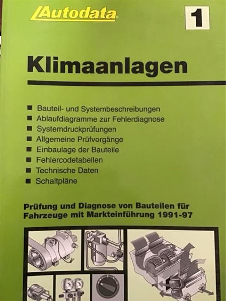 Autodata Klimaanlagen 1 - PKW 1991-1997 - gedrucktes Buch zum Bestpreis! - verwuester.net