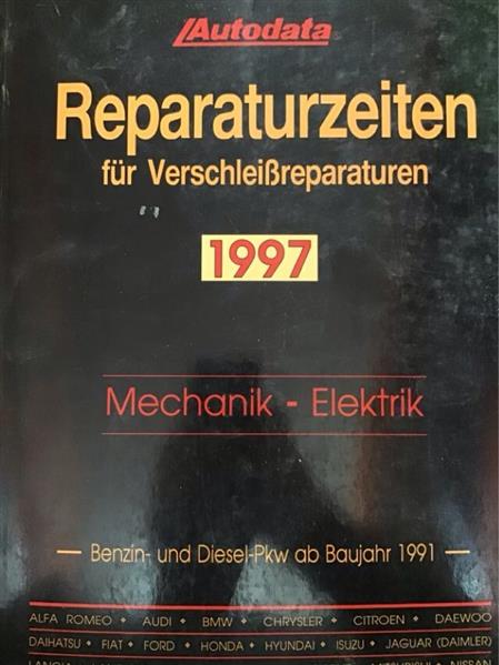 Autodata Reparaturzeiten für Verschleißreparaturen 1991-1997 - gedrucktes Buch zum Bestpreis! - verwuester.net