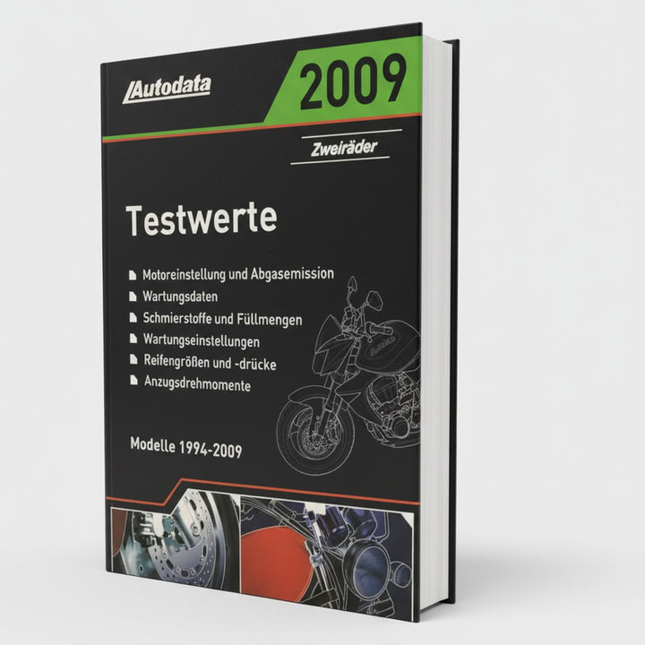 Autodata Testwerte 2009 - Für Zweiräder von 1994-2009, Buchcover