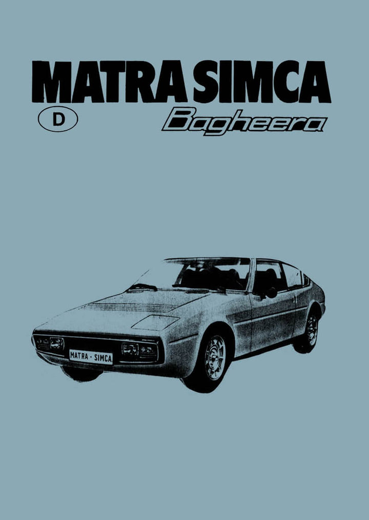 Matra Simca Bagheera Bedienungsanleitung, Buchcover