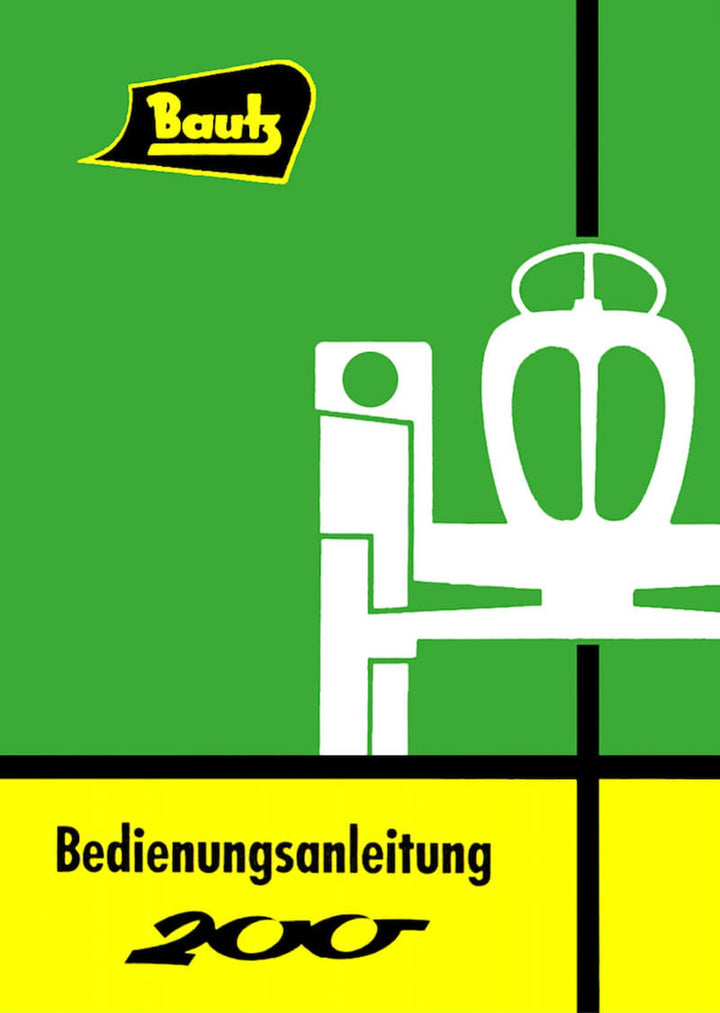Bautz 200 Traktor Bedienungsanleitung, Buchcover