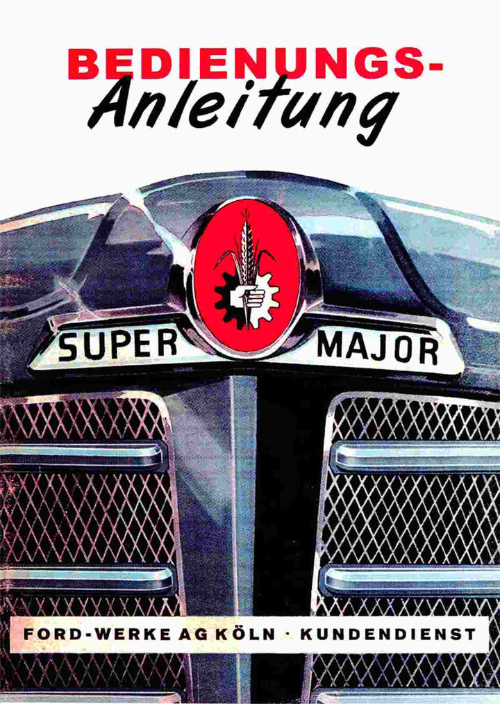 Ford Super Major Betriebsanleitung, Buchcover