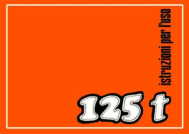 Benelli 125 t, istruzioni per l&