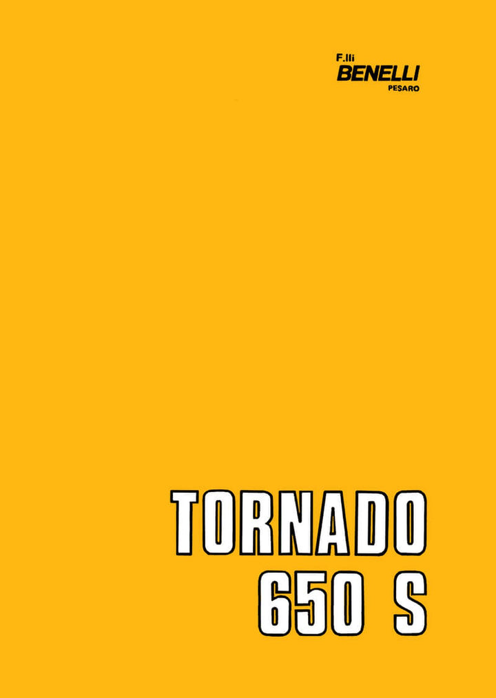 Benelli Tornado 650 S Reparaturanleitung, Buchcover