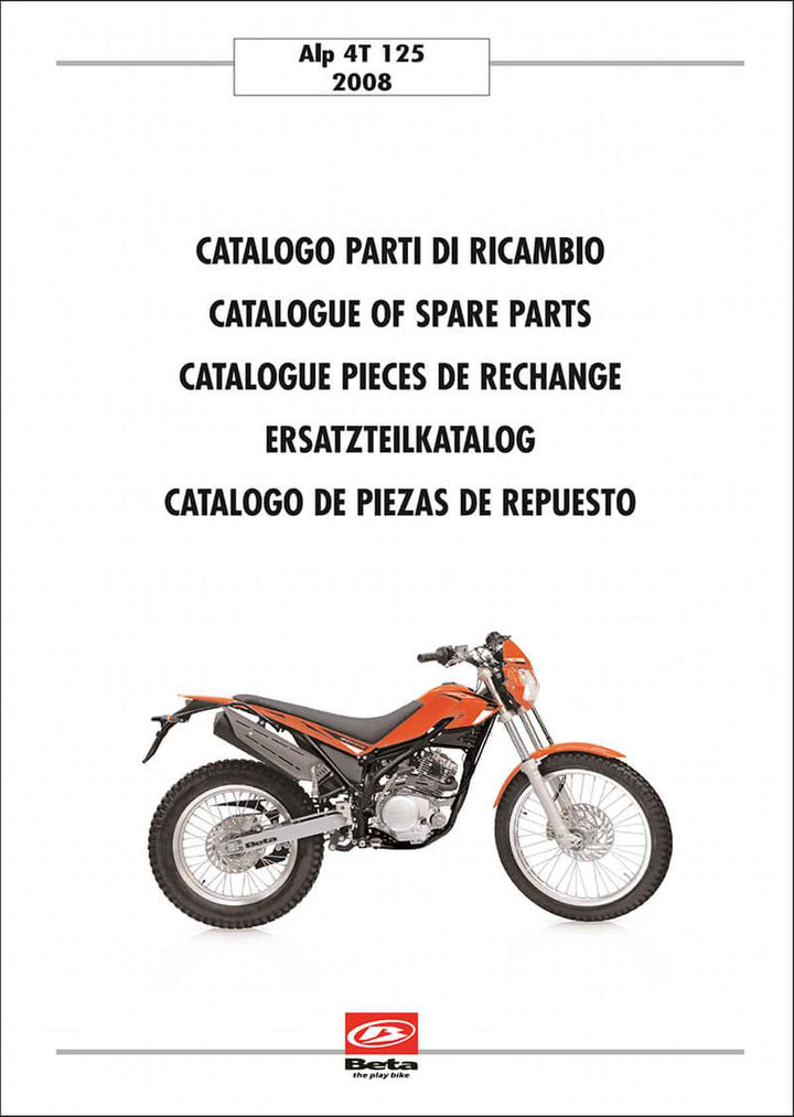 Beta Alp 4T 125 Ersatzteilkatalog, Buchcover
