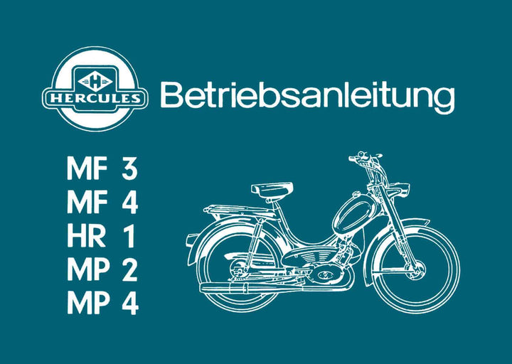 Hercules MF3 MF4 HR1 MP2 MP4 Betriebsanleitung, Buchcover