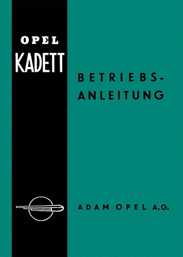 Opel Kadett 1.1 Liter Betriebsanleitung, Buchcover