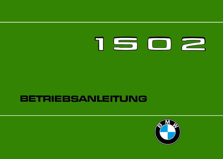 BMW 1502 Betriebsanleitung, Buchcover