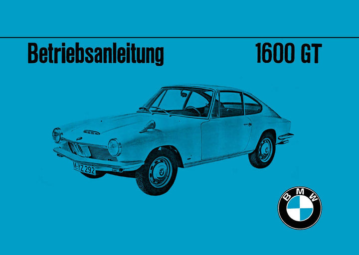 BMW 1600 GT Betriebsanleitung, Buchcover