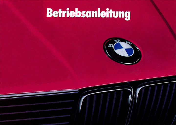 BMW Touring, Betriebsanleitung, Buchcover