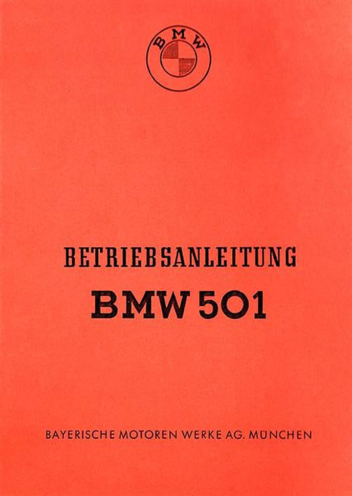 BMW 501 Betriebsanleitung, Buchcover
