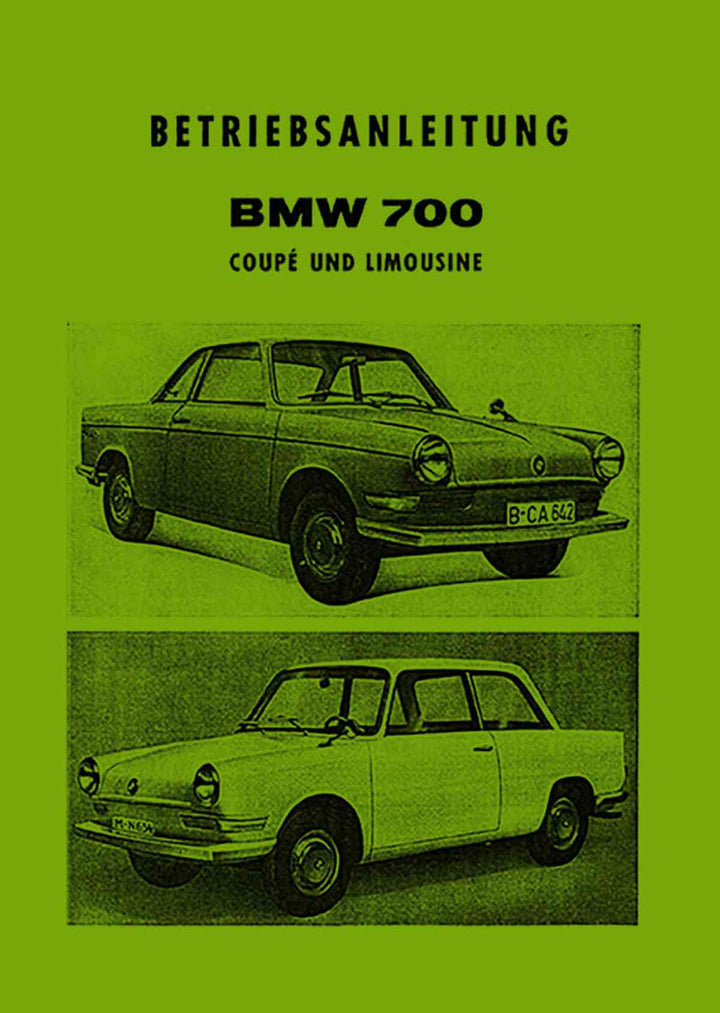 BMW 700 Coupé und Limousine Betriebsanleitung, Buchcover