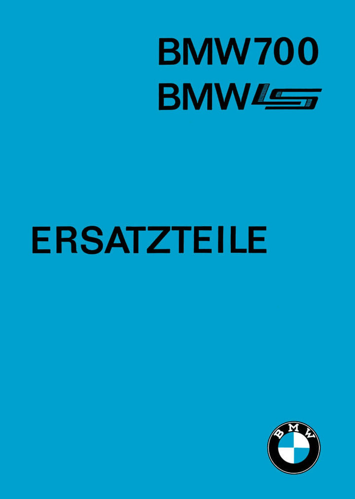 BMW 700 Ersatzteilkatalog – Buchcover