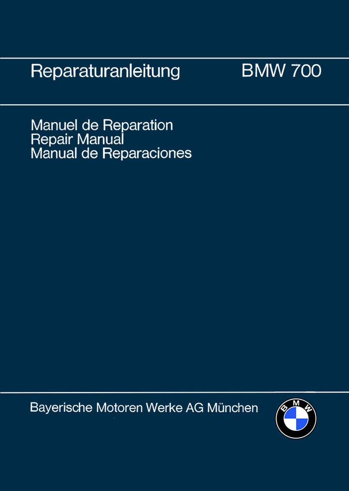 BMW 700 Reparaturanleitung, Buchcover