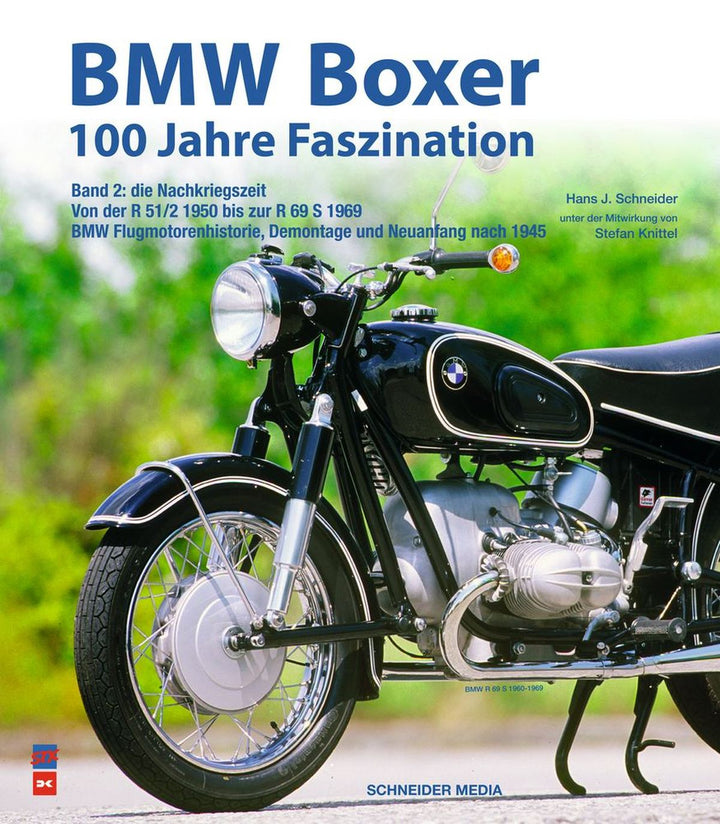 BMW Boxer - 100 Jahre Faszination (Band 2) - Die Nachkriegszeit: von der R 51/2 1950 bis zur R 69 S 1969, Buchcover