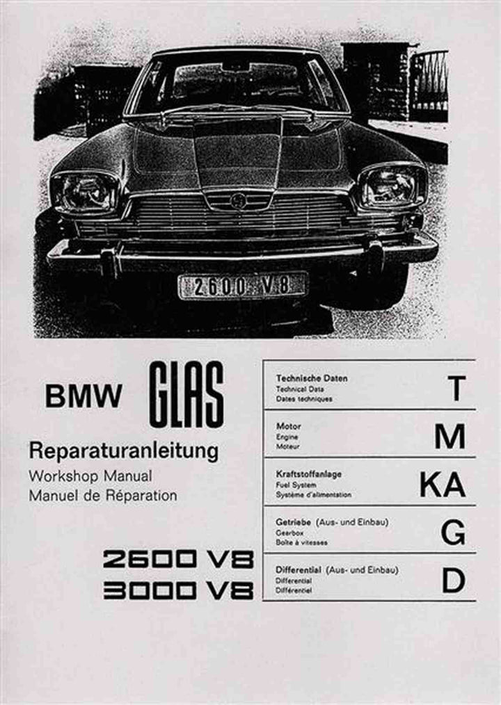 Glas 2600 und 3000 Reparaturanleitung, Buchcover