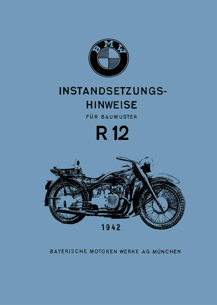 BMW R12 - Wehrmacht - Reparaturanleitung, Buchcover