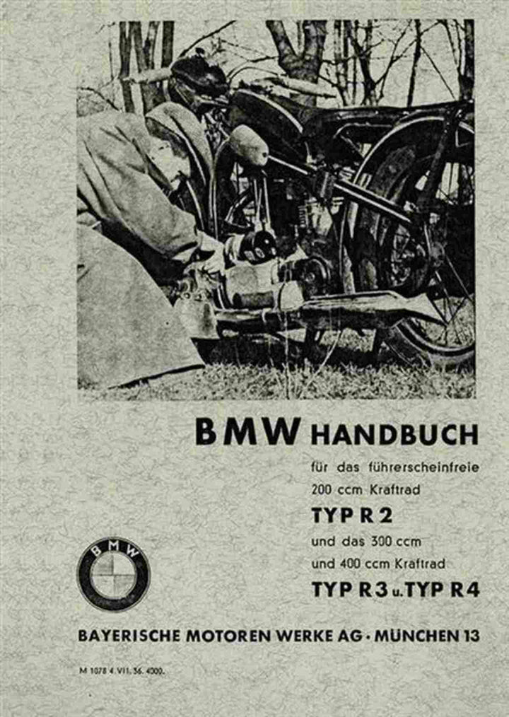 BMW R2 R3 R4 Betriebsanleitung, Buchcover