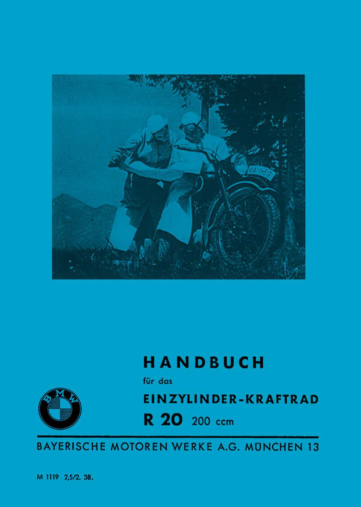 BMW R20 Betriebsanleitung, Buchcover