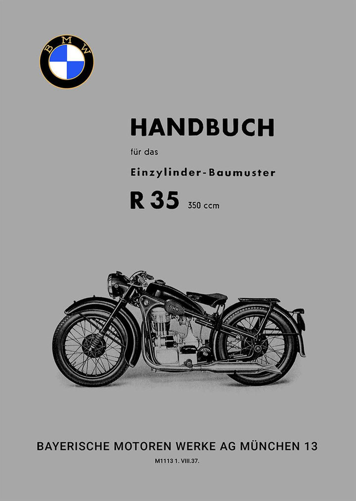 BMW R35 Betriebsanleitung, Buchcover