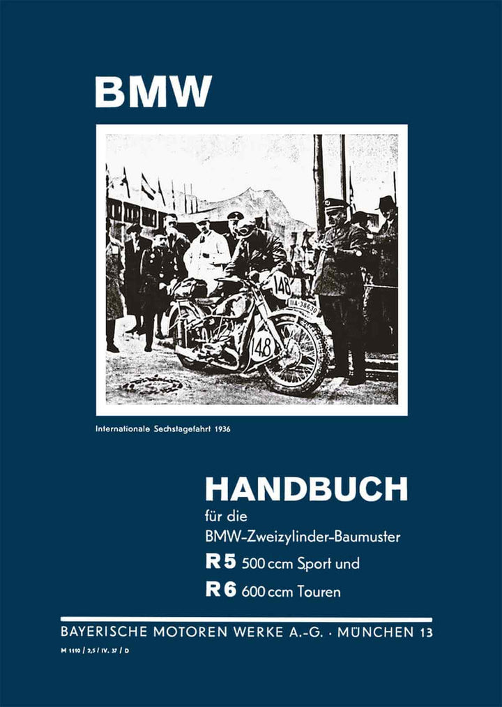 BMW R5 und R6 Betriebsanleitung, Buchcover