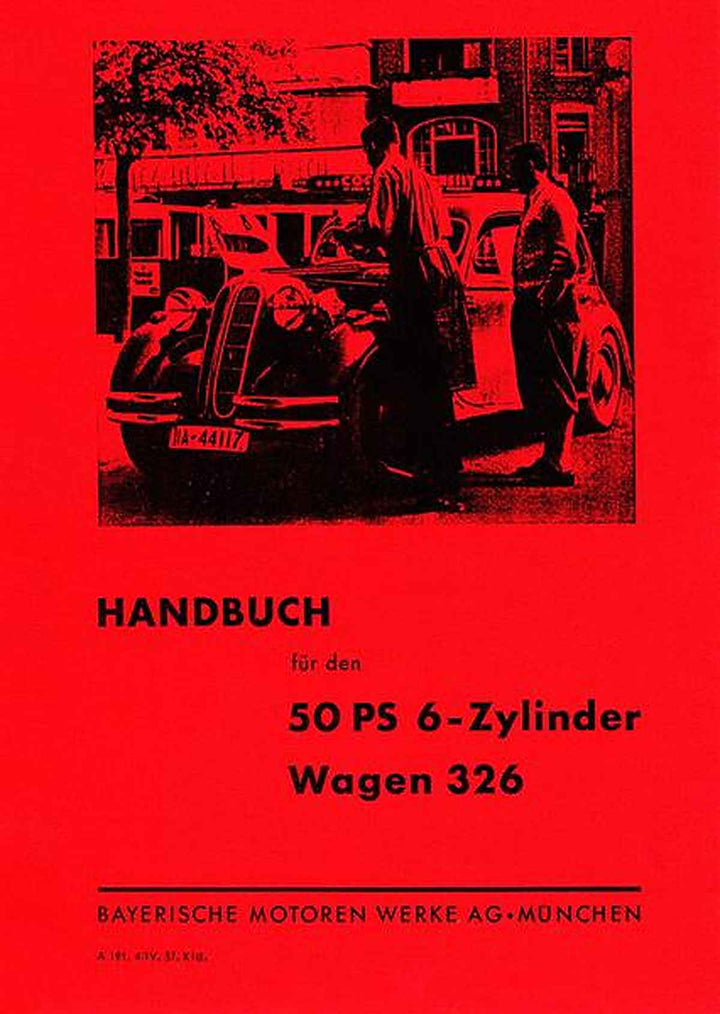 BMW Typ 326 Betriebsanleitung, Buchcover