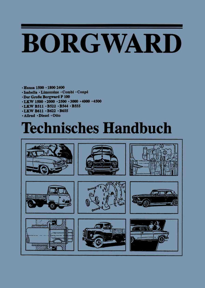 Borgward Modelle Technisches Handbuch, Buchcover