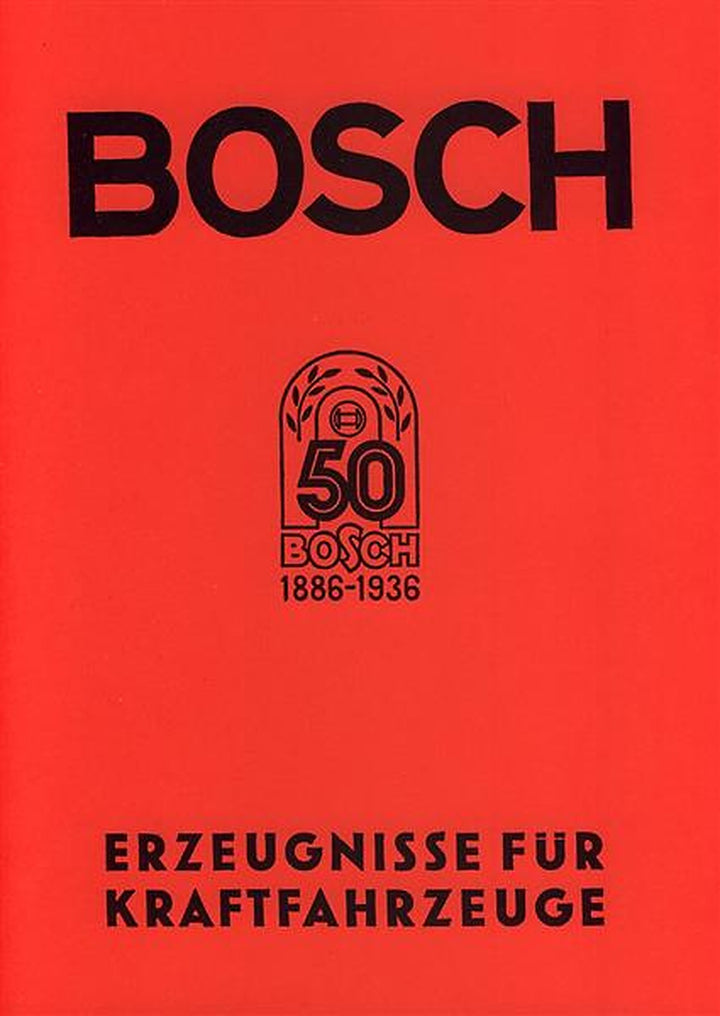 Bosch Erzeugnisse für Kraftfahrzeuge Ausgabe 1936/37, Buchcover