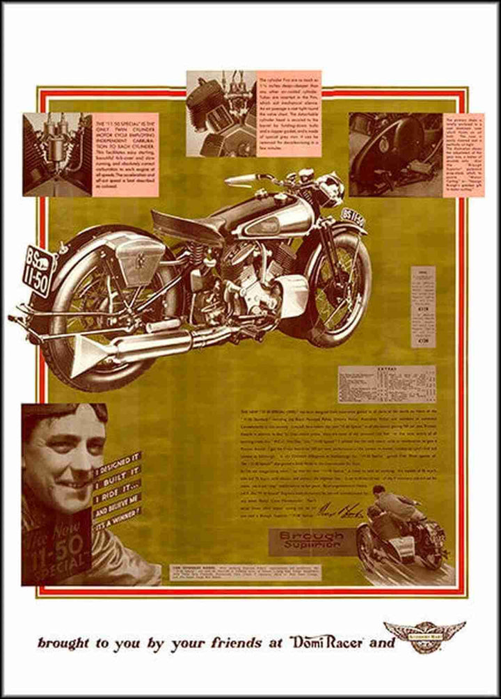 Brough Superior Poster, Poster-Motiv