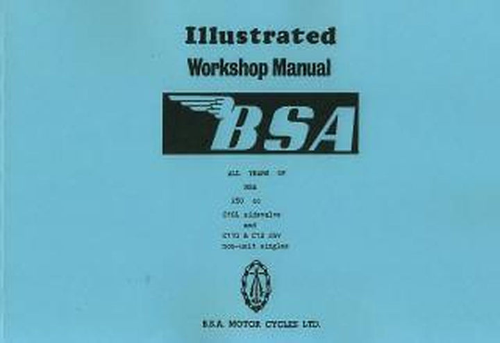 BSA C 10 L s.v., C 11 G & C 12 O.H.V., Ausgabe 3/1952, Reparaturanleitung, Buchcover