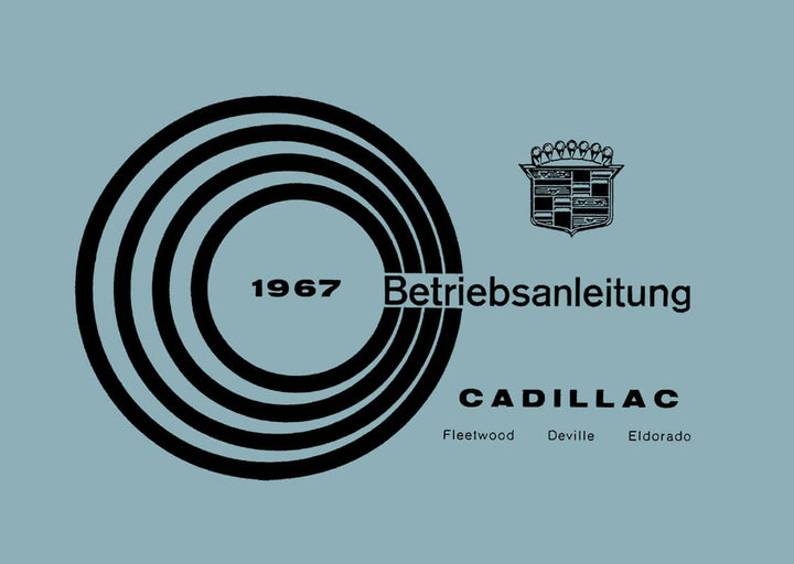 Cadillac Fleetwood Deville Eldorado Betriebsanleitung, Buchcover