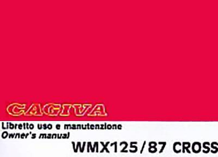 Cagiva WMX 125 / 87 Cross, Betriebsanleitung, Buchcover