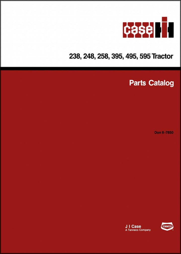 Case 238 248 258 395 495 595 Ersatzteilliste, Buchcover