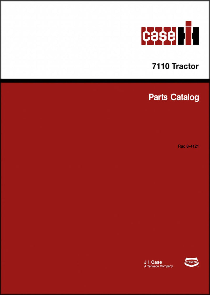 Case 7110 Parts Catalog – Buchcover