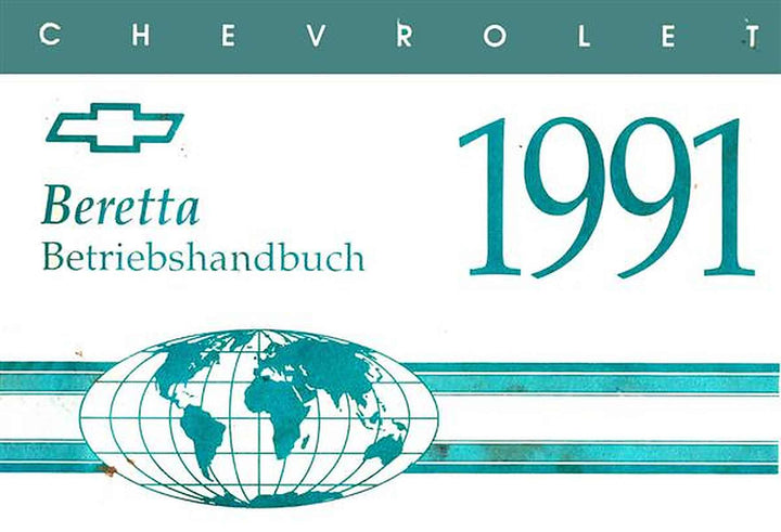 Chevrolet Baretta Betriebshandbuch, Buchcover