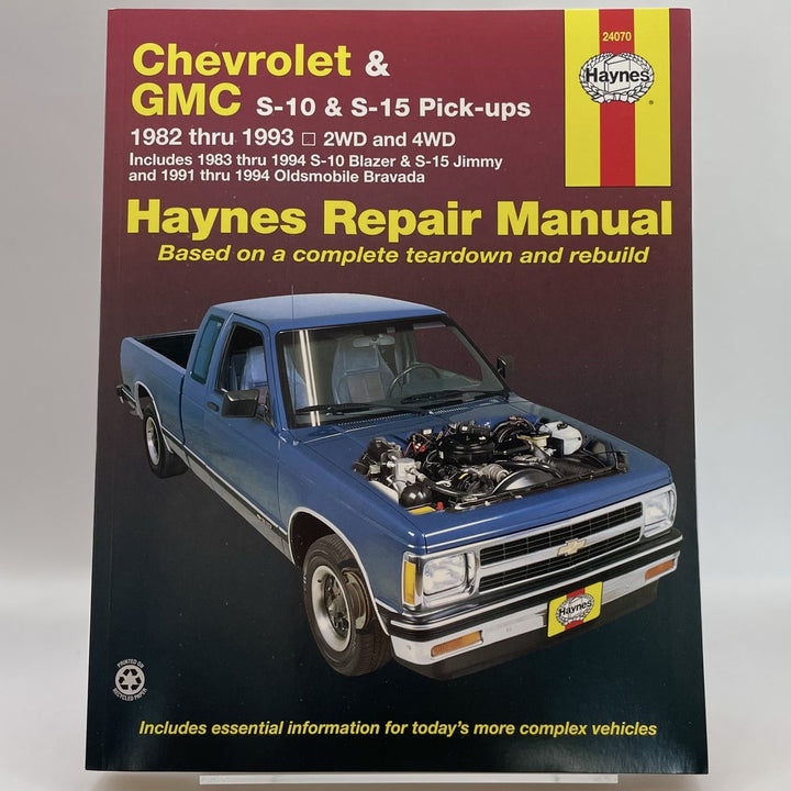 Chevrolet S-10, GMC S-15, Olds Bravada automotive repair manual