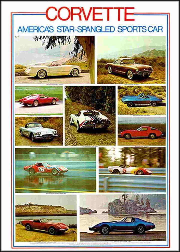 Chevrolet Corvette Poster, Poster-Motiv