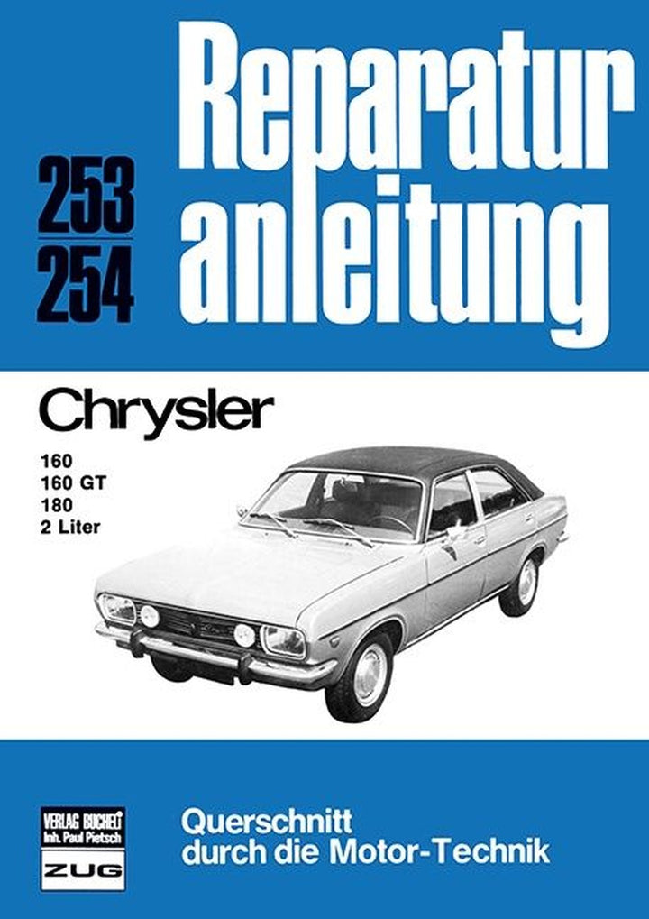 Chrysler 160/160 GT/180 2 Liter - Reparaturbuch, Buchcover