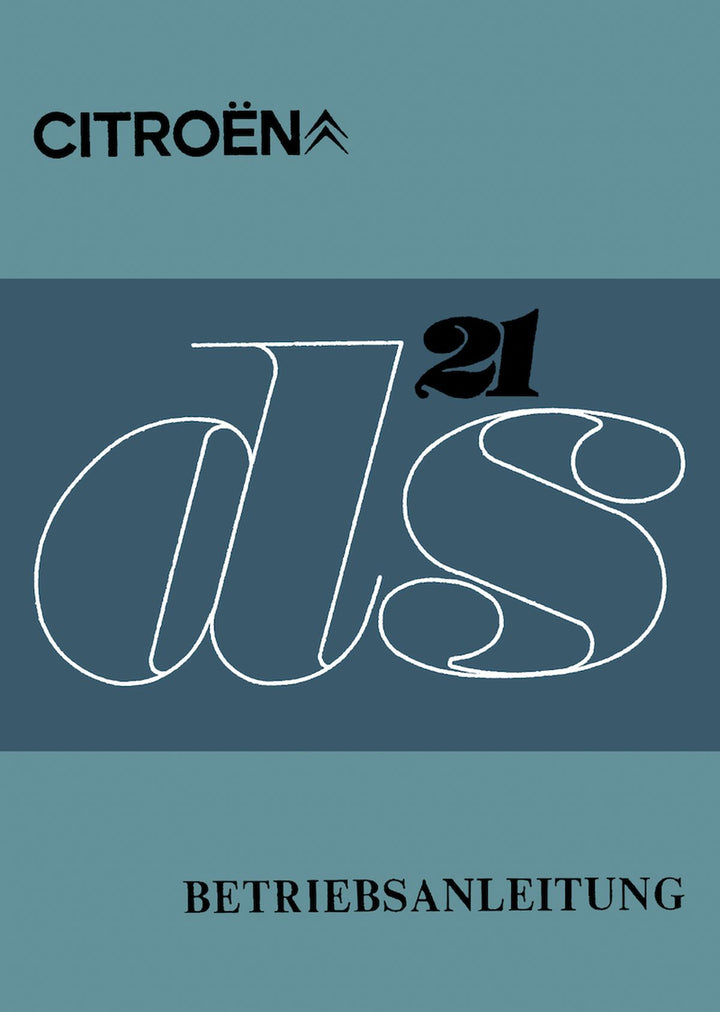 Citroen DS 21 Betriebsanleitung, Buchcover
