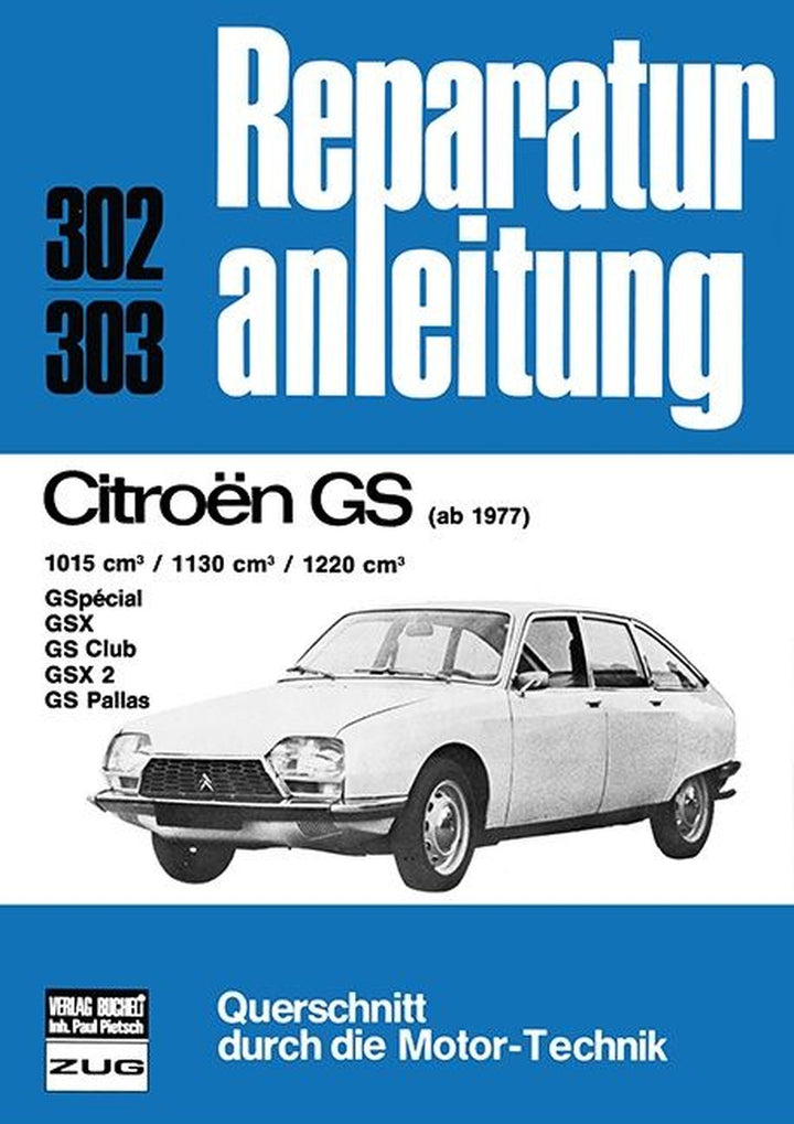 Citroen GS - Reparaturbuch, Buchcover