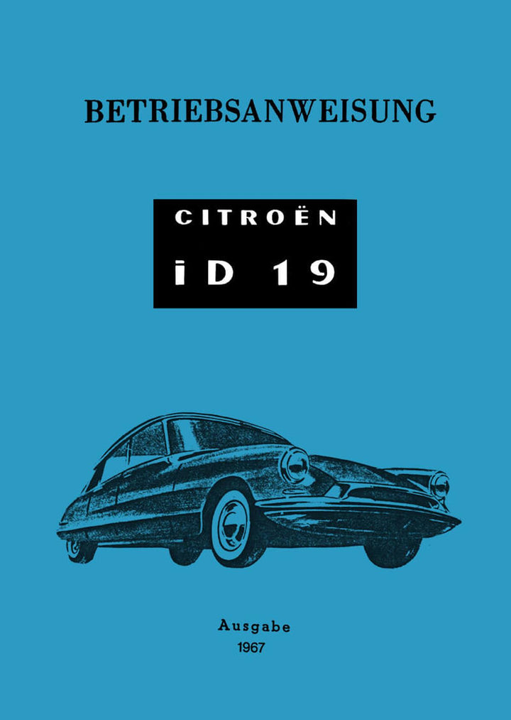 Citroen ID19 Betriebsanleitung, Buchcover