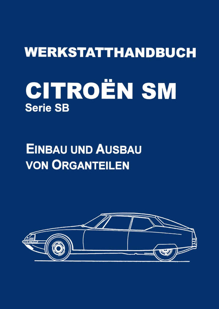 Citroen SM Werkstatthandbuch, Buchcover