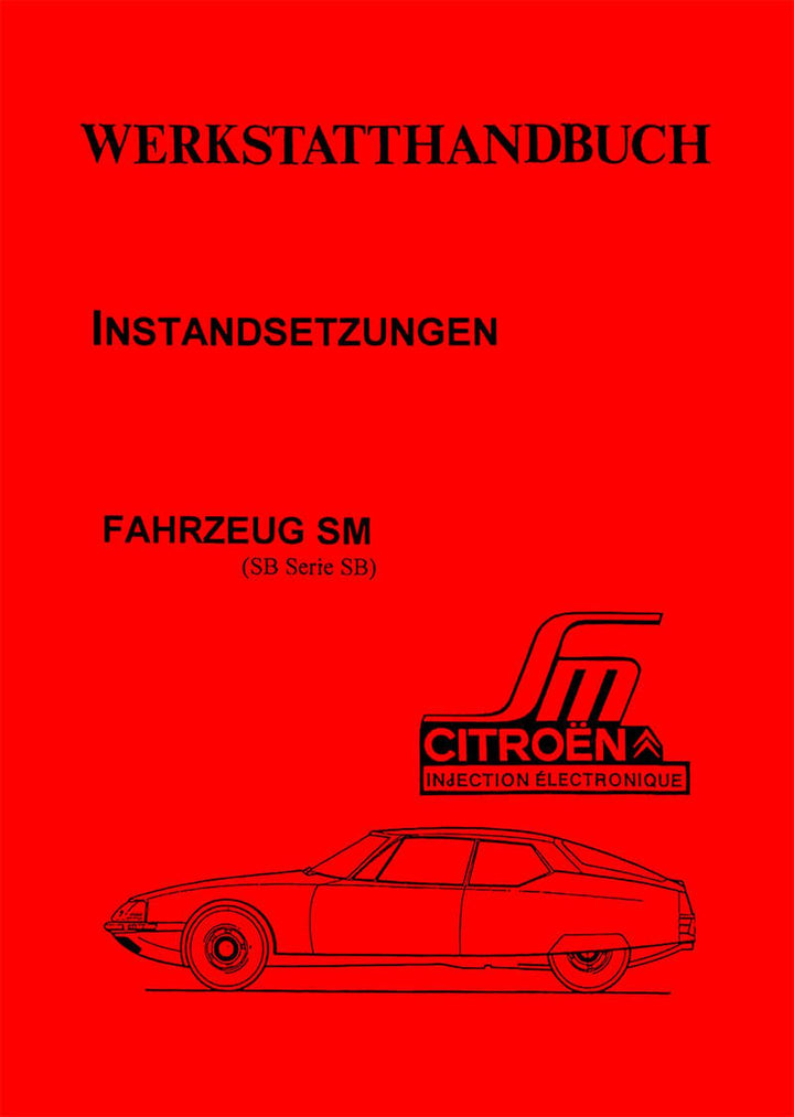 Citroen SM Werkstatthandbuch, Buchcover